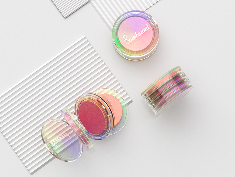 化妝品生產(chǎn)廠家定做電鍍幻彩粉餅盒 化妝品生產(chǎn)廠家定做電鍍幻彩粉餅盒