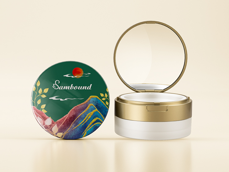 透明磨砂散粉罐容器注塑廠家