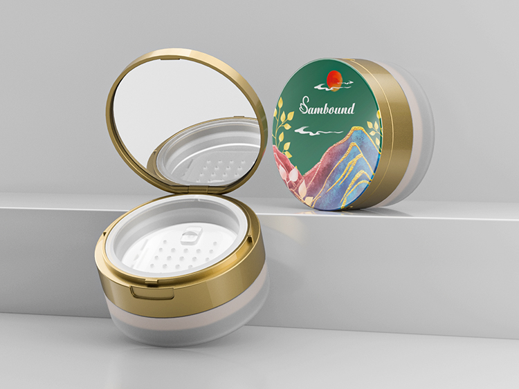 透明磨砂散粉罐容器注塑廠家