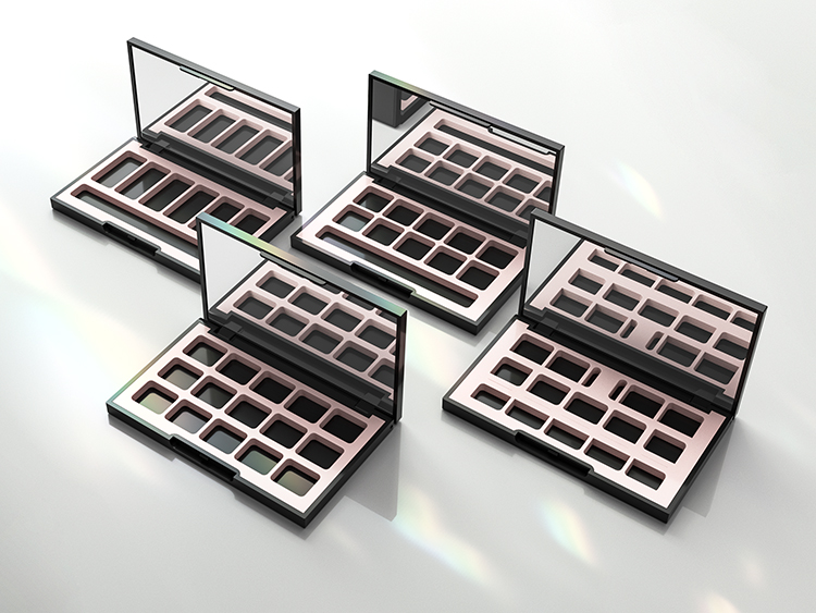 10格高質感亞面空眼影盤包裝定制