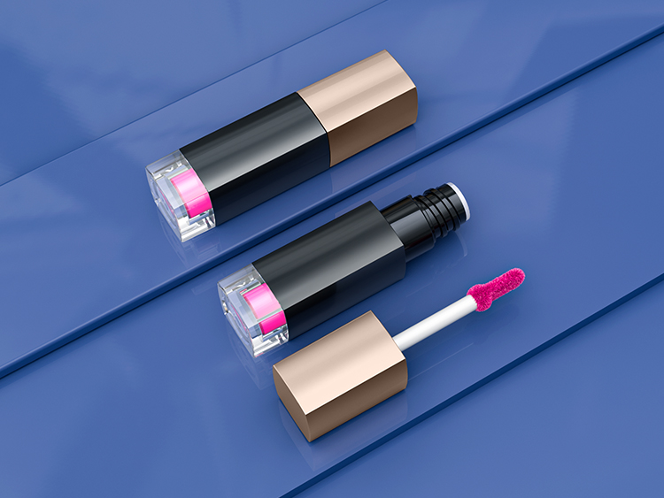 加工注塑黑金色迷你唇泥管 加工注塑黑金色迷你唇泥管