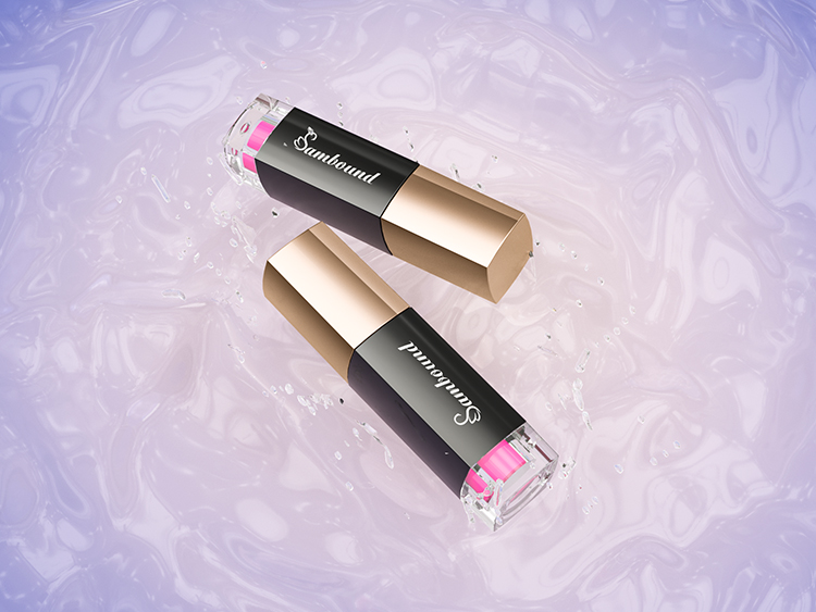 加工注塑黑金色迷你唇泥管 加工注塑黑金色迷你唇泥管