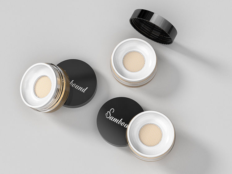 高透明帶濾網(wǎng)散粉分裝盒注塑件 高透明帶濾網(wǎng)散粉分裝盒注塑件